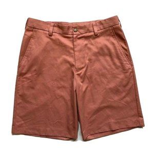 IZOD Chino Golf Shorts Mens 32‎ (33) Relaxed Flat Front Beach Summer Outdoor